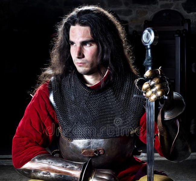 did medieval knights have long hair